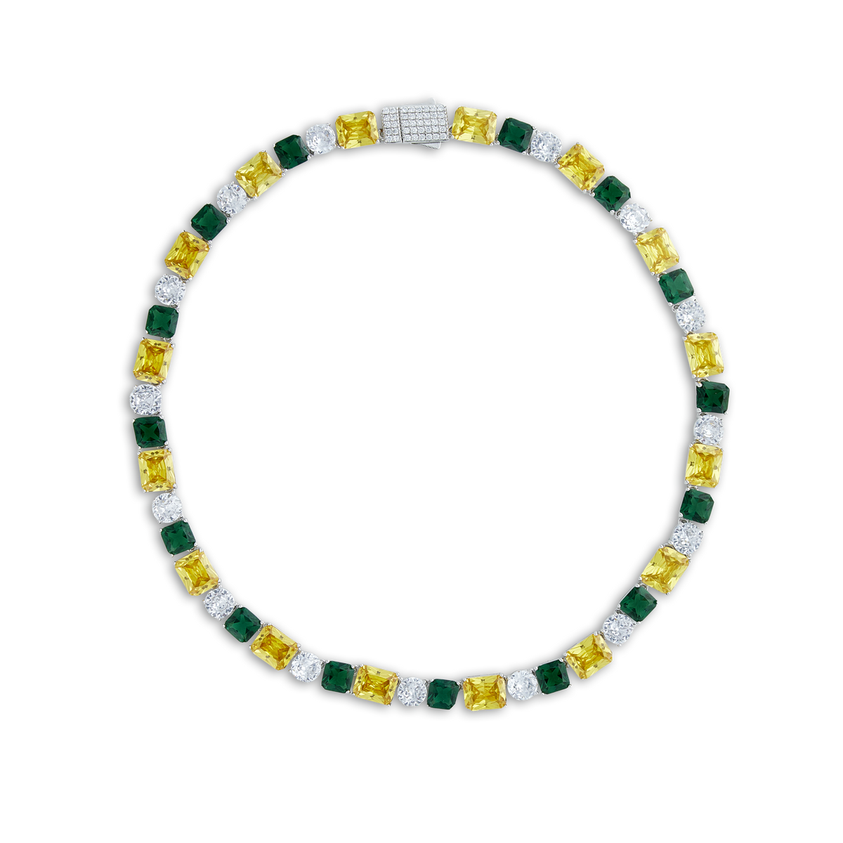 Emerald Trio Chain