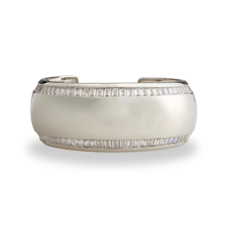 Baguette Bangle Silver