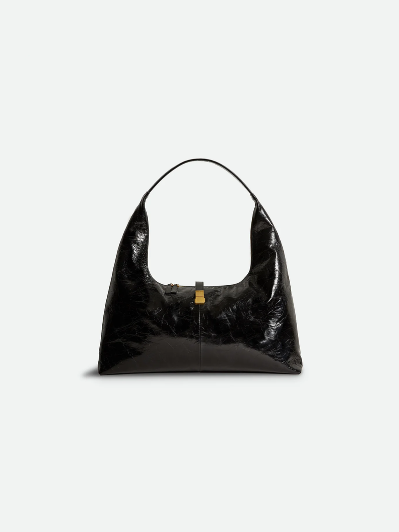 Jumbo Classic Leather Bag Black